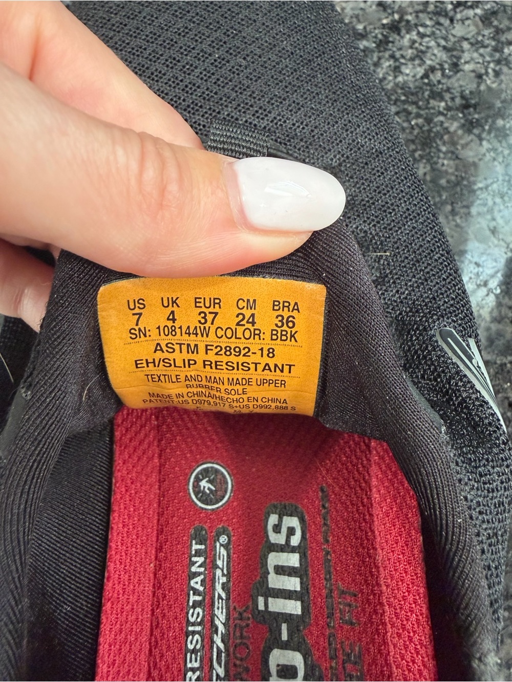Skechers Black Knit Slip-On Sneakers - Picture 5 of 5